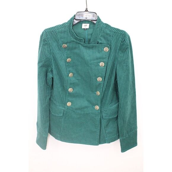 Cabi Lennon Jacket Teal Green Military Style #3913 Blazer Size Medium - Picture 2 of 10